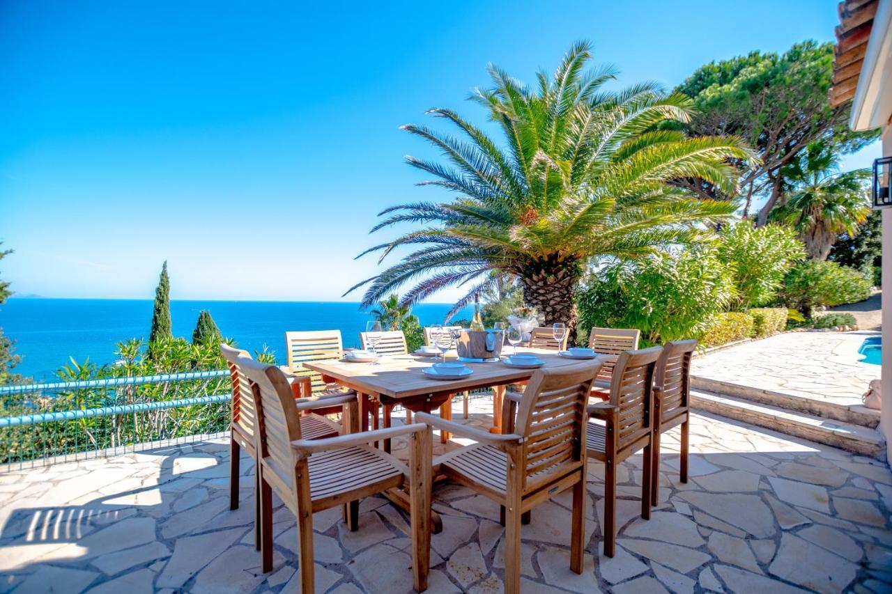 Superbe Villa, Incroyable Vue Mer, Piscine Chauffee, Climatisee Sainte-Maxime Ngoại thất bức ảnh