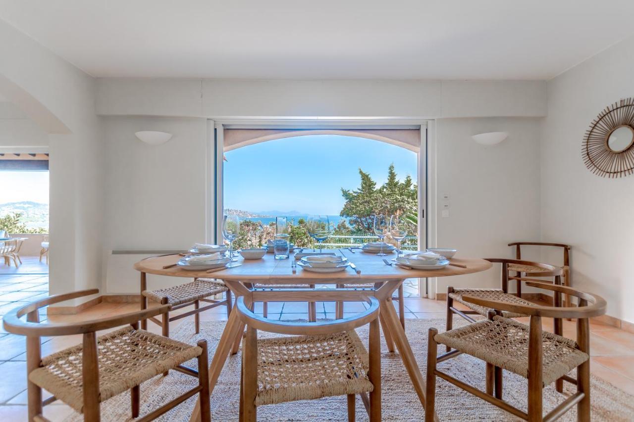 Superbe Villa, Incroyable Vue Mer, Piscine Chauffee, Climatisee Sainte-Maxime Ngoại thất bức ảnh