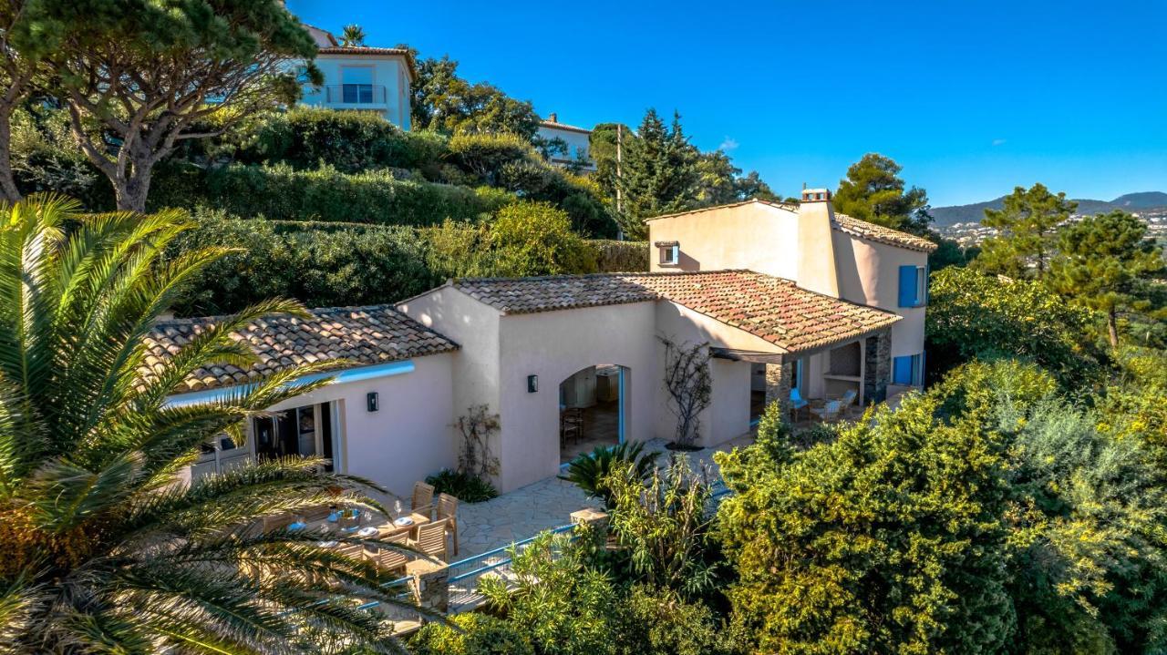 Superbe Villa, Incroyable Vue Mer, Piscine Chauffee, Climatisee Sainte-Maxime Ngoại thất bức ảnh