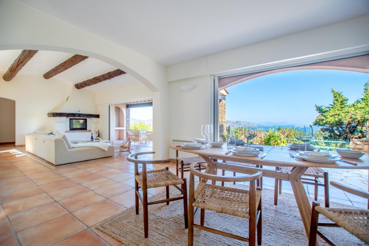 Superbe Villa, Incroyable Vue Mer, Piscine Chauffee, Climatisee Sainte-Maxime Ngoại thất bức ảnh