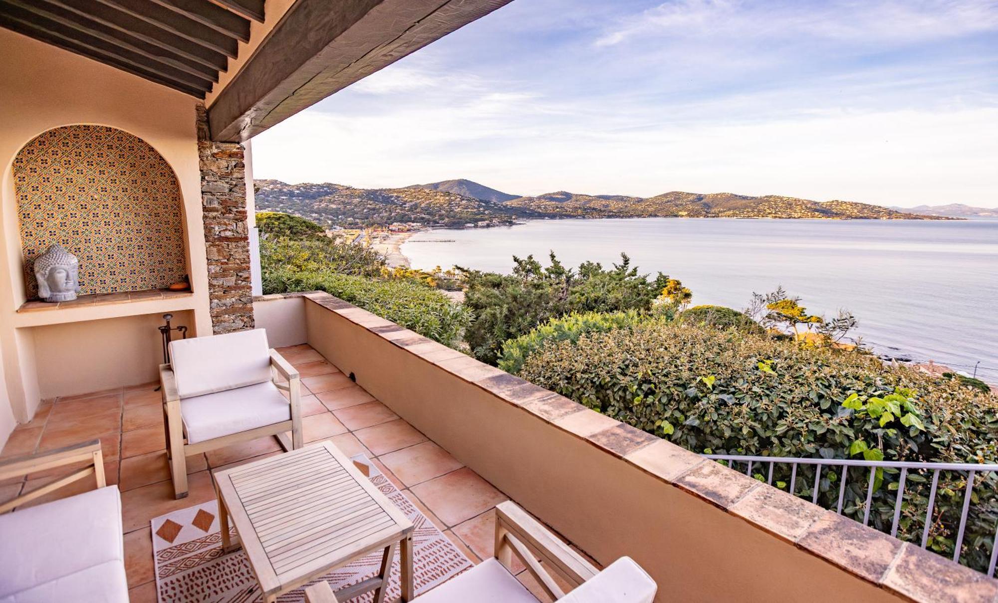Superbe Villa, Incroyable Vue Mer, Piscine Chauffee, Climatisee Sainte-Maxime Ngoại thất bức ảnh
