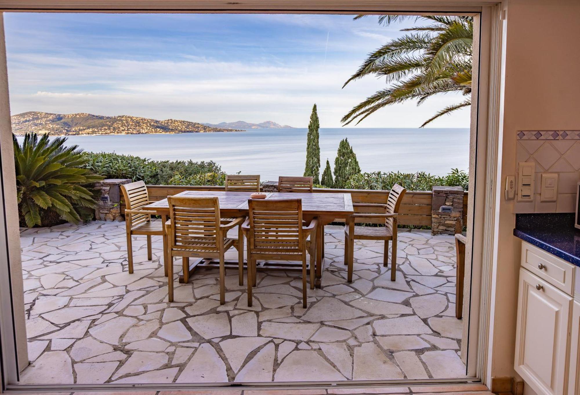 Superbe Villa, Incroyable Vue Mer, Piscine Chauffee, Climatisee Sainte-Maxime Ngoại thất bức ảnh