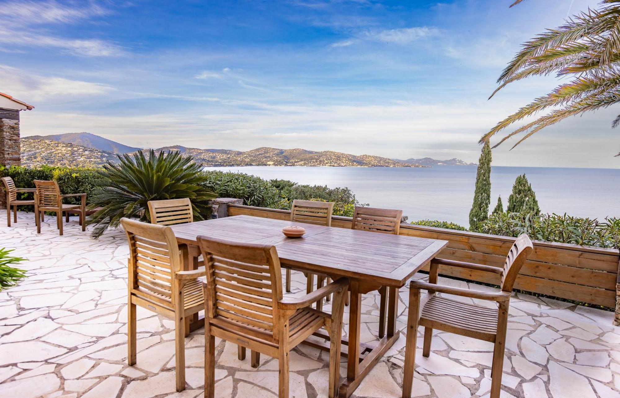 Superbe Villa, Incroyable Vue Mer, Piscine Chauffee, Climatisee Sainte-Maxime Ngoại thất bức ảnh