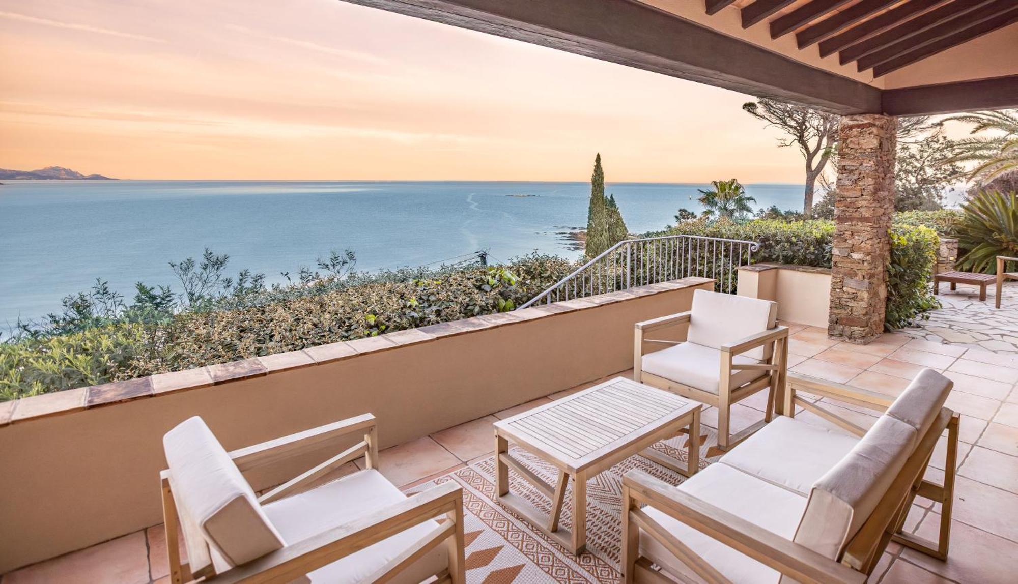 Superbe Villa, Incroyable Vue Mer, Piscine Chauffee, Climatisee Sainte-Maxime Ngoại thất bức ảnh