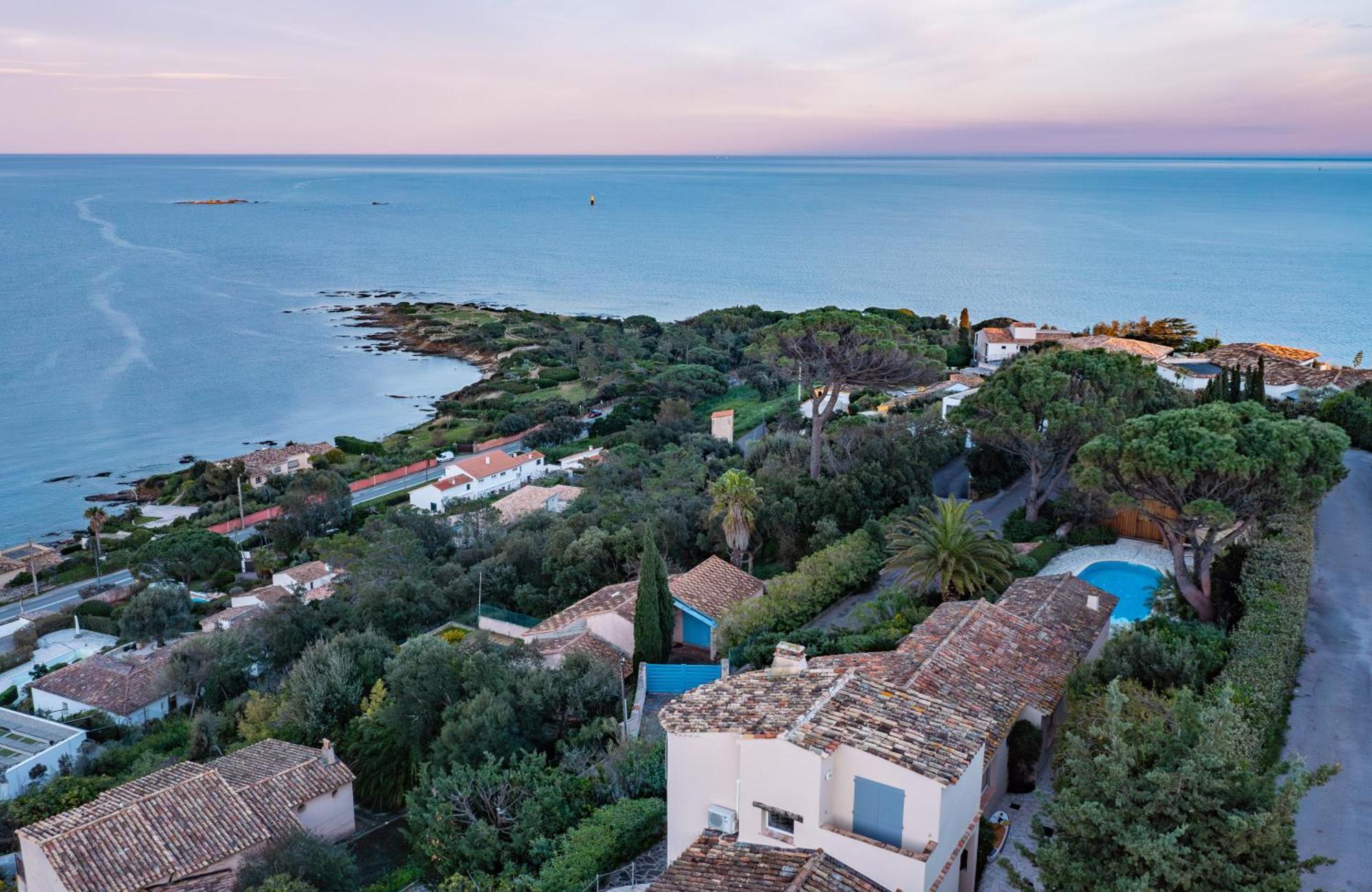 Superbe Villa, Incroyable Vue Mer, Piscine Chauffee, Climatisee Sainte-Maxime Ngoại thất bức ảnh